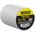 Маленькое фото товара - STAYER FIBER-Tape, 10 см х 10 м, 3 х 3 мм, самоклеящаяся серпянка, Professional (1246-10-10). Вариант №1