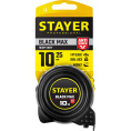 Маленькое фото товара - STAYER BlackMax, 10 м х 25 мм, рулетка с двумя фиксаторами, Professional (3410-010). Вариант №2