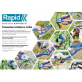 Маленькое фото товара - RAPID FP222, зеленые, VR22, 5 - 11 мм, 1600 шт, кольцевые профессиональные стальные скобы (40108811). Вариант №2