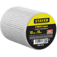 Фото товара - STAYER FIBER-Tape, 10 см х 10 м, 3 х 3 мм, самоклеящаяся серпянка, Professional (1246-10-10)