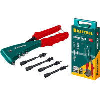 Фото товара - KRAFTOOL Combo2-M6, 2 вида заклёпок, комбинированный литой заклепочник в кейсе (31180)