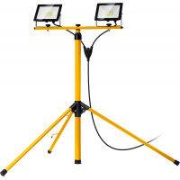 Фото товара - STAYER LED-MAX, 2 х 30 Вт, 6500 К, IP 65, 1.6 м, светодиодные прожекторы на штативе (56925-2-30)