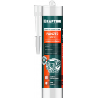 Фото товара - KRAFTOOL PANZER, 300 мл, черный, термостойкий силиконовый герметик (41259-4)