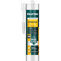 Фото товара - KRAFTOOL STRONG, 310 мл, белый, суперсильный монтажный клей (41343)