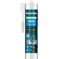 Фото товара - KRAFTOOL AQUA, 310 мл, белый, водостойкий монтажный клей (41345)