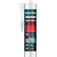 Фото товара - KRAFTOOL HEAVY DUTY, 310 мл, белый, особопрочный монтажный клей (41348)