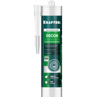 Фото товара - KRAFTOOL DÉCOR, 310 мл, белый, монтажный клей для молдингов (41349)