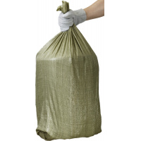 Фото товара - STAYER HEAVY DUTY, 105 х 55 см, 80 л (40 кг), 10 шт, зеленые, плетеные, хозяйственные, строительные мусорные мешки (39158-105)
