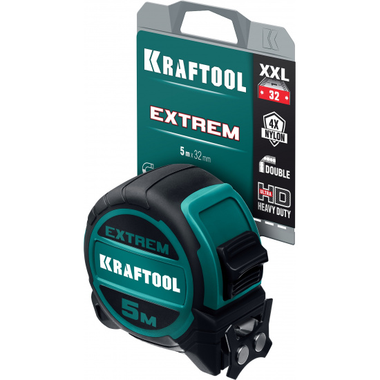 Большое фото товара - KRAFTOOL Extrem, 5 м х 32 мм, рулетка со сверх широким полотном (34127-5), 16529791. Вариант №2