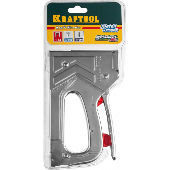 Большое фото товара - KRAFTOOL EXTREM 53, тип 53 (A/10/JT21) 23GA (6 - 16 мм)/300/500, стальной рессорный степлер (3180), 19572. Вариант №2