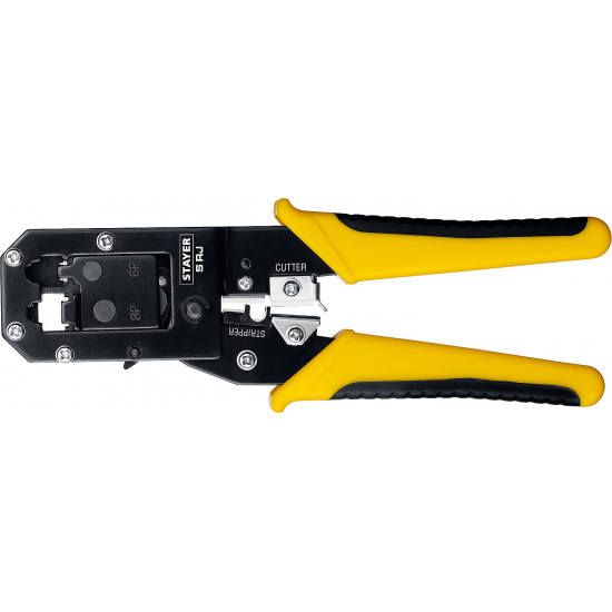 Большое фото товара - STAYER S-RJ, (RJ45, RJ11, RJ12), универсальный кримпер, Professional (22652), 24489. Вариант №1