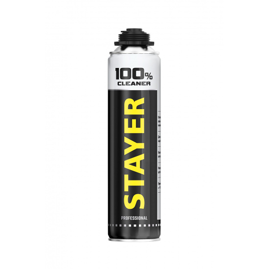Большое фото товара - STAYER 100% Cleaner, 500 мл, очиститель монтажной пены, Professional (41139), 30811. Вариант №1